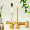 Bamboo toothbrush holder